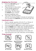 Preview for 3 page of Truweigh MOBI-650-1 User Manual