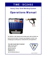 Truweld Equipment TWE - SC2402 Operation Manual предпросмотр