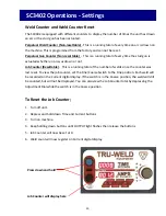 Preview for 20 page of Truweld TWE - SC3402 Operation Manual