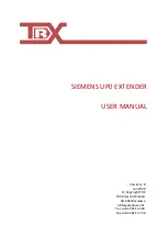 TRX SIEMENS UP0 EXTENDER User Manual preview