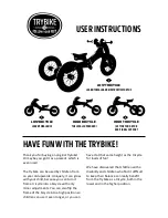 TRYBIKE LOW TRICYCLE User Instructions preview