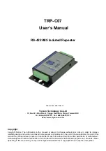 Trycom Technology TRP-C07 User Manual preview