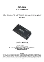 Trycom Technology TRP-C34M User Manual preview