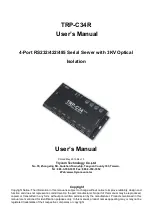 Preview for 1 page of Trycom Technology TRP-C34R User Manual