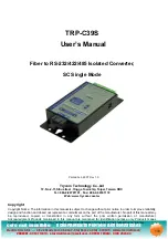 Preview for 1 page of Trycom Technology TRP-C39S User Manual