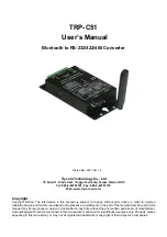 Preview for 1 page of Trycom Technology TRP-C51 User Manual