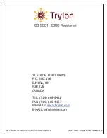 Preview for 92 page of Trylon SuperTitan User & Installation Manual