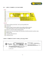 Preview for 10 page of Trylon TSF COUGAR Users, Installation & Instruction Manual