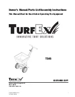 Trynex International TurfEx TS45 Owner'S Manual preview