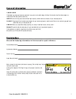 Preview for 3 page of Trynex SnowEx SP-65 Owner'S/Operator'S Manual