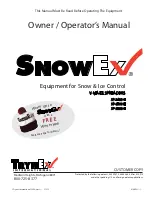 Предварительный просмотр 1 страницы Trynex SnowEx V-MAXX SP-2400 H Owner'S/Operator'S Manual