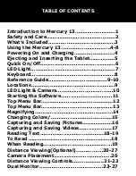 Preview for 2 page of TRYSIGHT MERCURY 13 User Manual