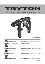 Preview for 1 page of Tryton TDW850K Operating Instruction