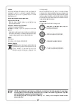 Preview for 37 page of Tryton TDW850K Operating Instruction