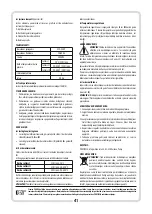 Предварительный просмотр 41 страницы Tryton THL2000B Instruction Manual