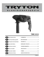 Предварительный просмотр 1 страницы Tryton TMM10533 Operating Instruction