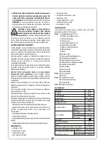 Предварительный просмотр 37 страницы Tryton TMR800K Operating Instruction