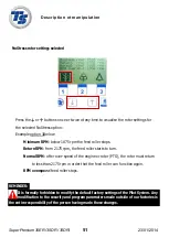 Предварительный просмотр 51 страницы TS Industrie Super Premium 30ER Technical Manual