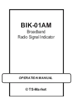 TS-market BIK-01AM Operation Manual preview