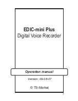 TS-market EDIC-mini Plus Operation Manual preview