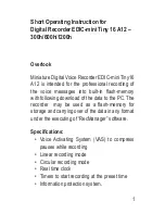 TS-market EDIC-mini Tiny 16 A12 Short Operating Instructions preview