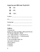 Preview for 8 page of TS-market EDIC-mini Tiny 16 A12 Short Operating Instructions