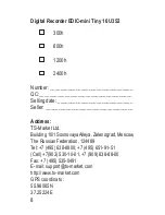 Preview for 8 page of TS-market EDIC-mini Tiny 16 U352 Short Operating Instructions