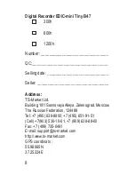 Preview for 8 page of TS-market Edic-mini Tiny B47 Operating Instructions Manual