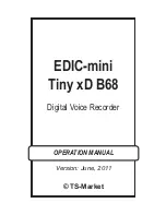 TS-market EDIC-mini Tiny xD B68 Operation Manual preview