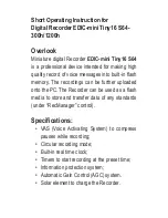 TS-market EDIC-mini Tiny16 S64 Short Operating Instructions preview