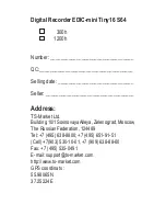 Preview for 8 page of TS-market EDIC-mini Tiny16 S64 Short Operating Instructions