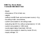 Preview for 1 page of TS-market EMM Tiny Stereo 1120 Quick Start Manual