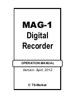 TS-market MAG-1 Operation Manual preview