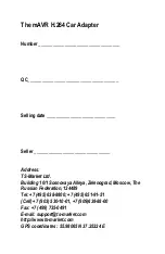 Preview for 8 page of TS-market mAVR H.264 Quick Start Manual