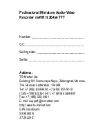 Предварительный просмотр 8 страницы TS-market mAVR H.264x4 TFT Operation Manual