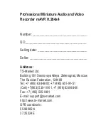 Preview for 8 page of TS-market mAVR H.264x4 Short Operating Instructions