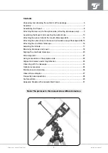 Preview for 4 page of TS Optics Megastar 1550 Assembly And Instruction Manual