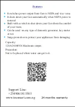 Preview for 4 page of TS 120A 26KVA Max Manual