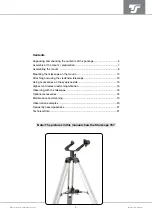 Предварительный просмотр 4 страницы TS Starscope 707 Instruction Manual