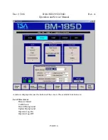 Предварительный просмотр 14 страницы TSA Systems BM-185D Operation And Service Manual