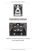 Preview for 1 page of Tsakiridis Devices AEOLOS Operating Manual