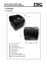 Предварительный просмотр 4 страницы TSC DA210 Series Service Manual