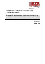 Предварительный просмотр 1 страницы TSC EZS TTP-244 Pro Series Service Manual