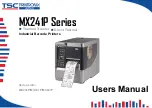 TSC MX241P Series User Manual предпросмотр