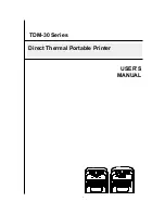 TSC TDM-30 Series User Manual предпросмотр