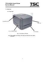 Предварительный просмотр 5 страницы TSC TDP-243 Series Service Manual