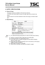 Предварительный просмотр 12 страницы TSC TDP-243 Series Service Manual