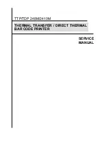 TSC TDP 248M Service Manual предпросмотр