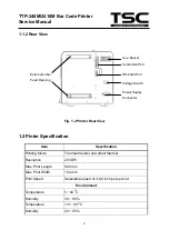 Предварительный просмотр 5 страницы TSC TDP 248M Service Manual