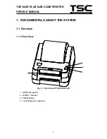 Предварительный просмотр 4 страницы TSC TDP-643R Plus series Service Manual